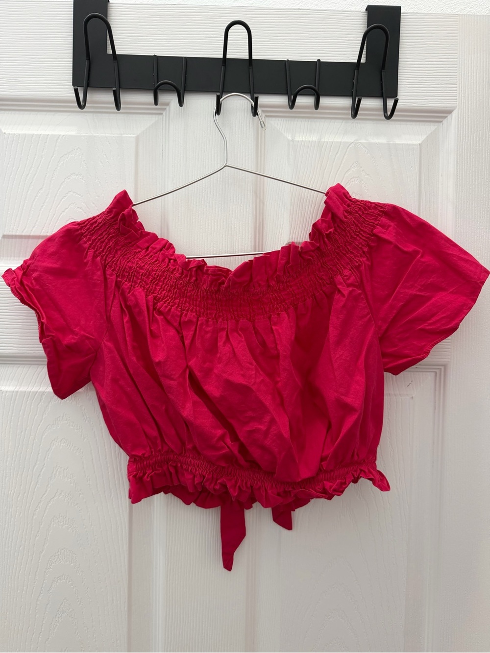 Zara Off-Shoulder Crop Top